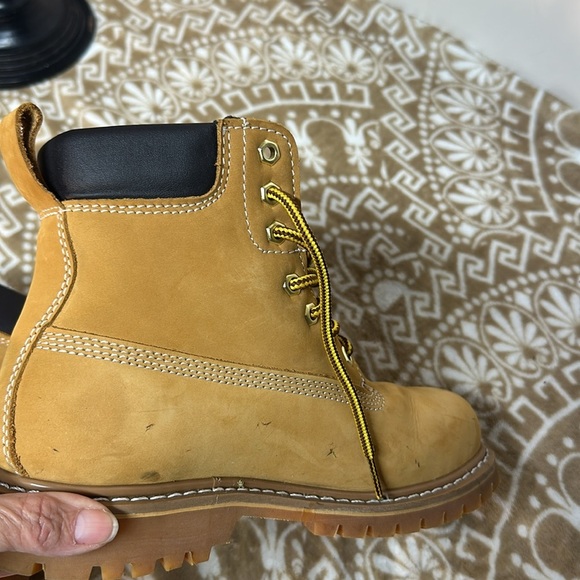 AdTec Boots Industrial Grade Steel Toe Tan Leather Men’s Size9 - Picture 9 of 9